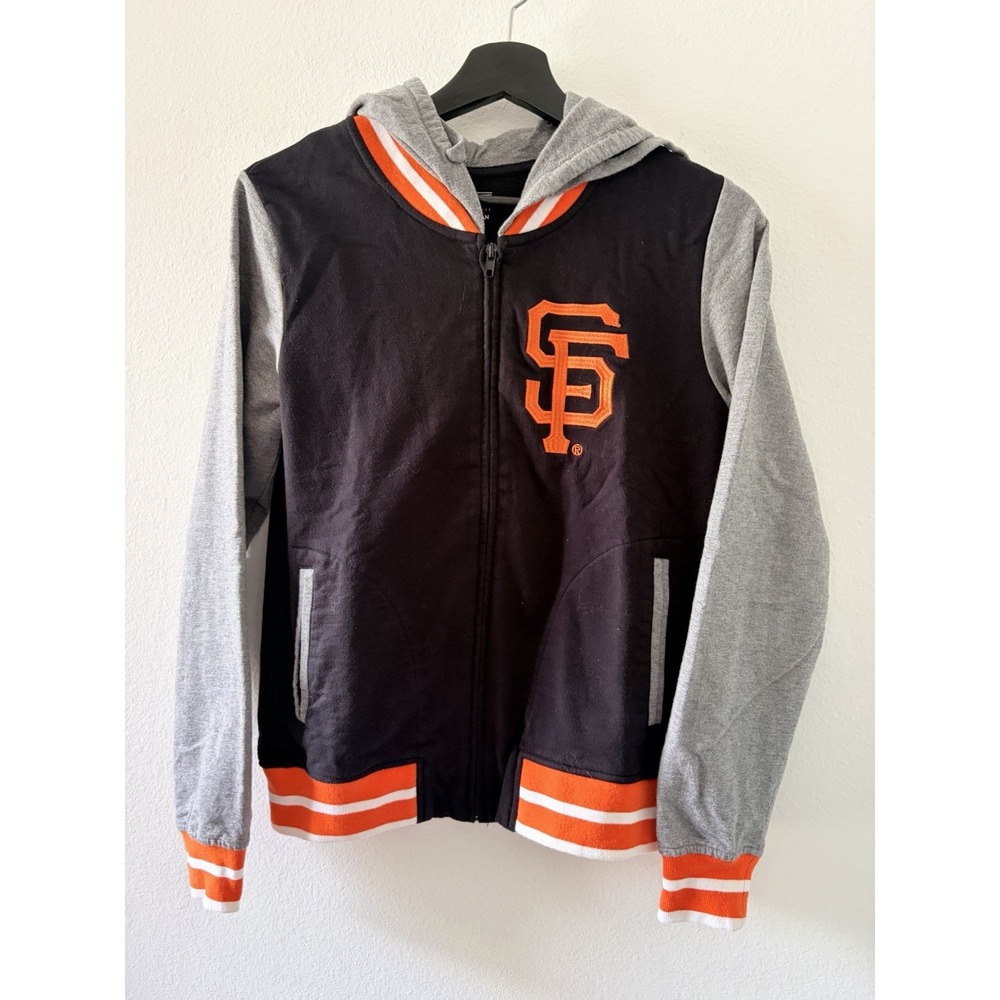 San Francisco Giants Full Zip Hoodie Jacket Womens Medium 5th & Ocean MLB